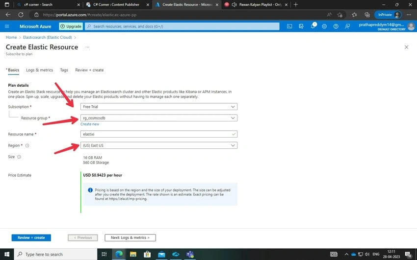 Azure Elasticsearch
