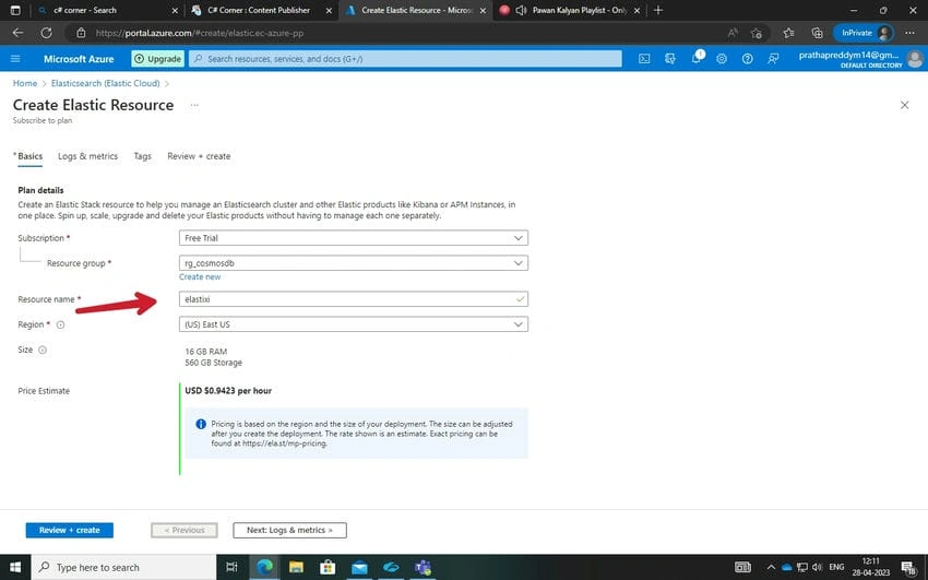 Azure Elasticsearch