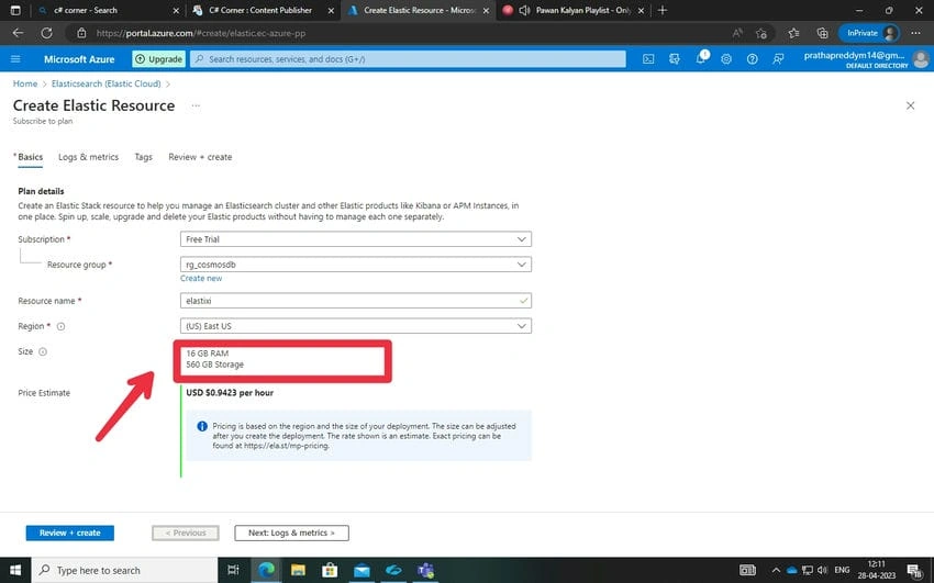 Azure Elasticsearch