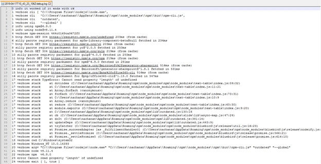 Update Challenges with npm Packages for SharePoint Framework