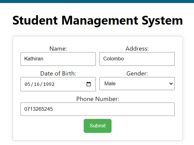 Student management system