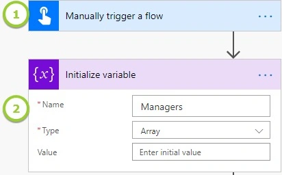 Initialize a variable