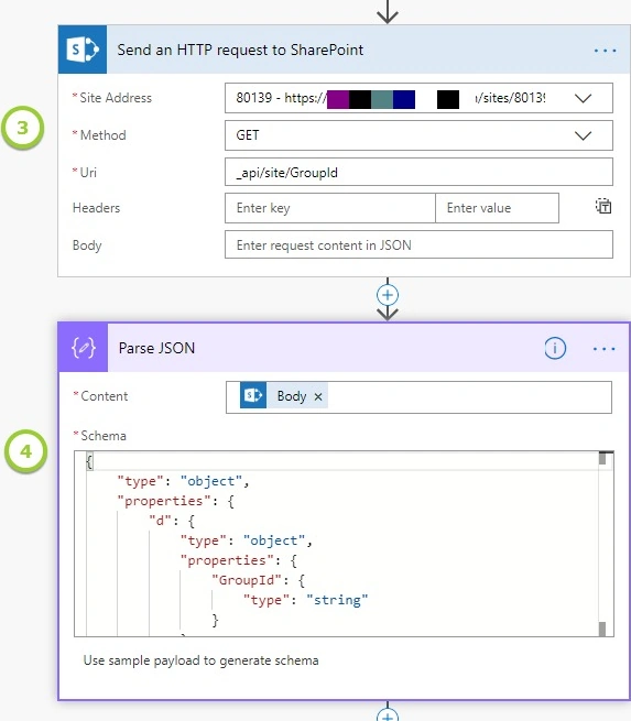 Send an HTTP request to sharePoint