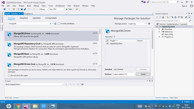 Update Operation In MonGoDB Using Robo 3T
