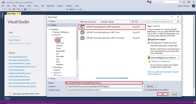 UpdateModel And TryUpdateModel In ASP.NET MVC