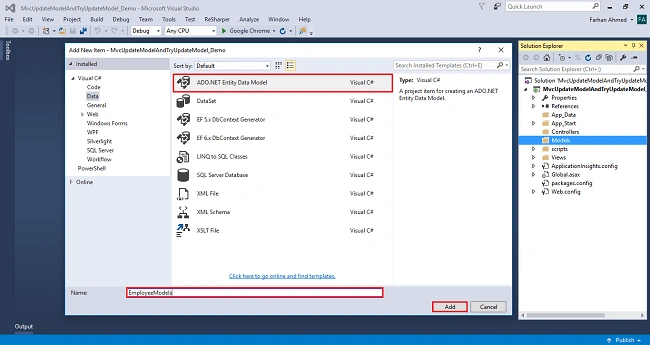 UpdateModel And TryUpdateModel In ASP.NET MVC