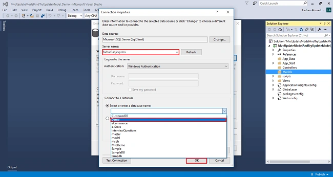 UpdateModel And TryUpdateModel In ASP.NET MVC