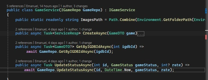GameService
