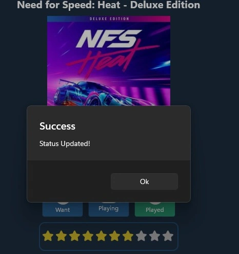 Registered games