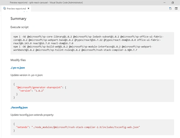 Upgrade SPFx Solutions With Office 365 CLI