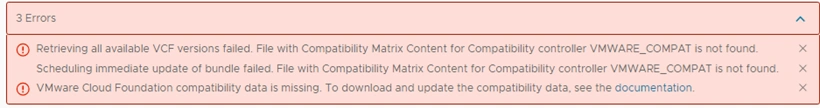 Compatibility data
