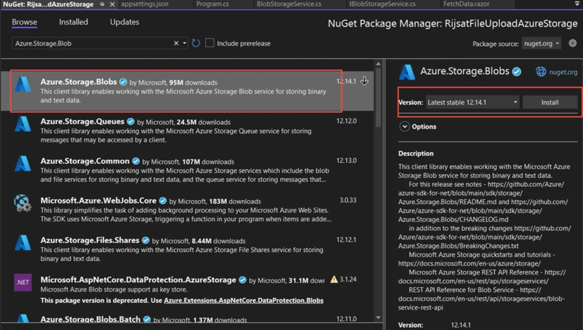 Upload and Delete Files in Azure Blob Storage Using Blazor Apps With .NET 7
