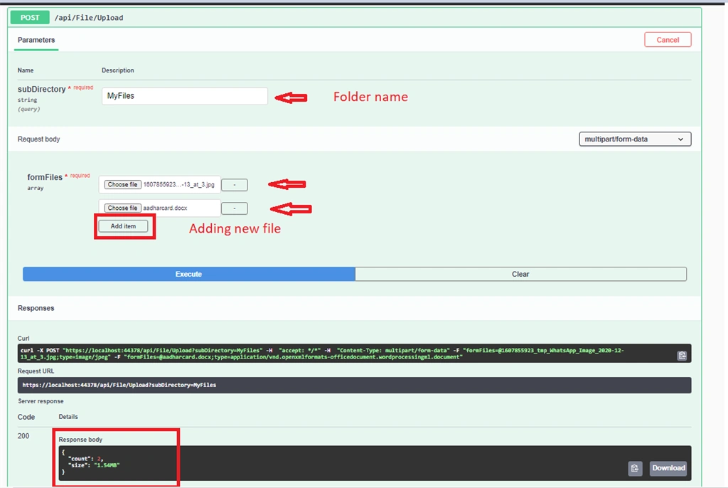 Upload And Download Multiple Files Using Web API