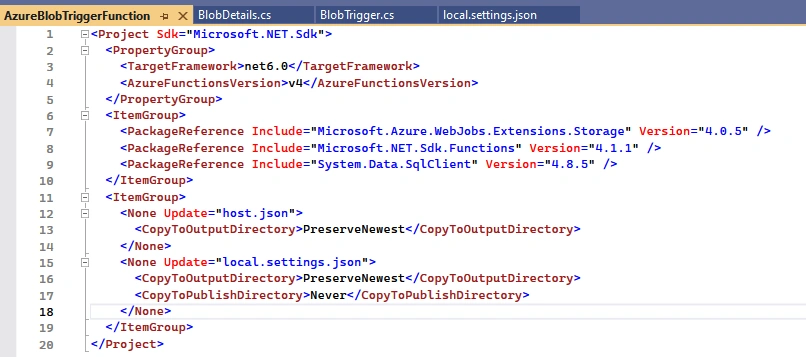 Upload File into Azure Blob Storage and Trigger Blob Storage using Azure Function