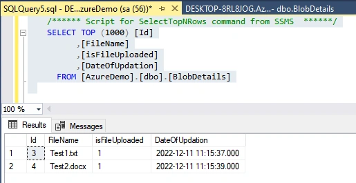Upload File into Azure Blob Storage and Trigger Blob Storage using Azure Function