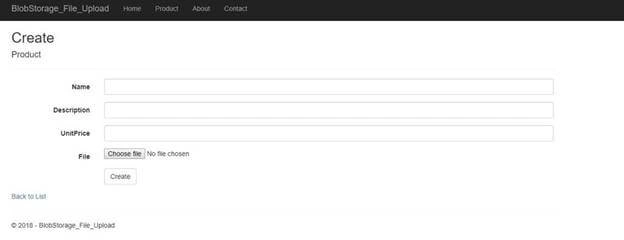 Upload Files In Azure Blob Storage Using ASP.NET Core