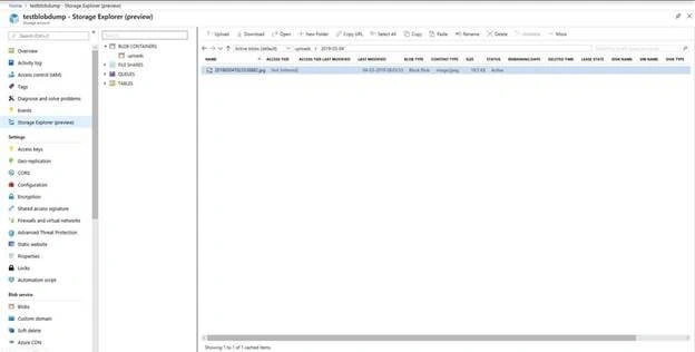 Upload Files In Azure Blob Storage Using ASP.NET Core