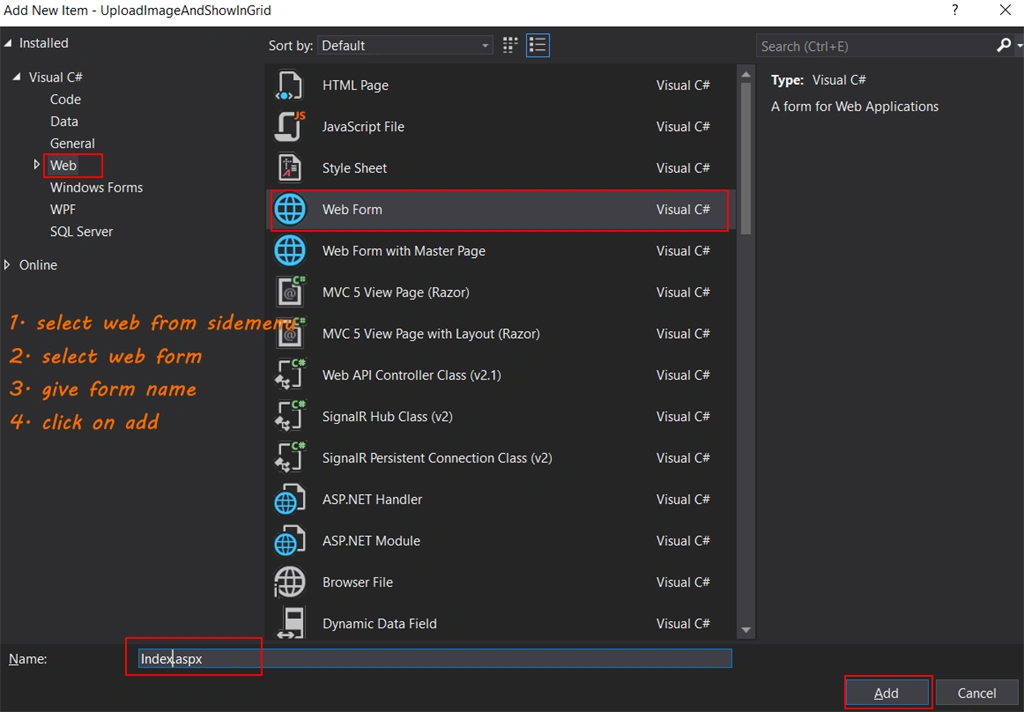 Upload Image Save In Database And Show In Gridview
