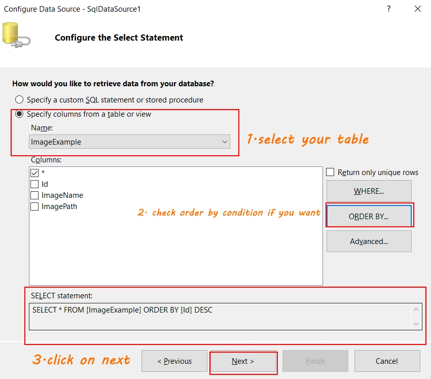 Upload Image Save In Database And Show In Gridview