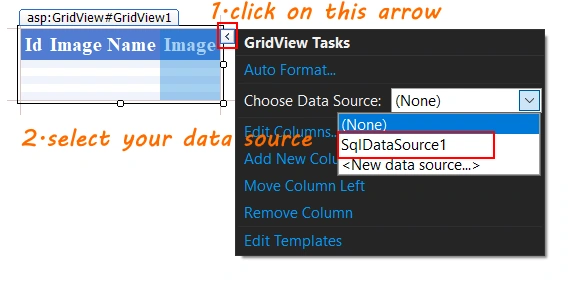 Upload Image Save In Database And Show In Gridview