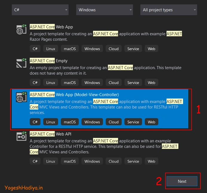 Create New Application