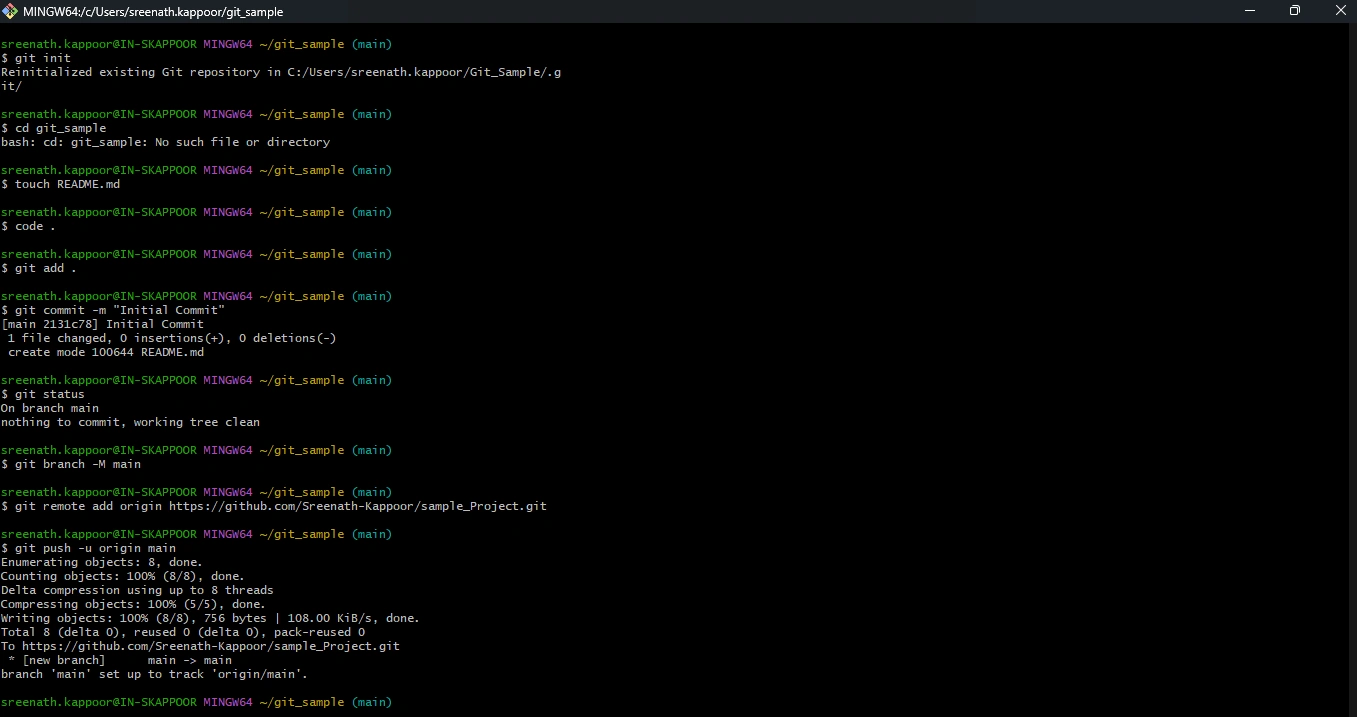 Git 12 commands
