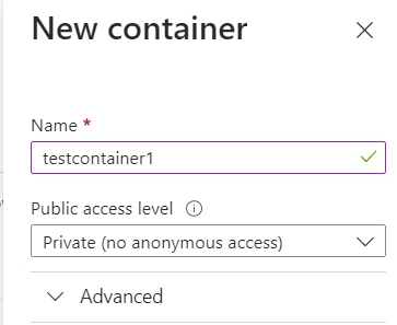 New container