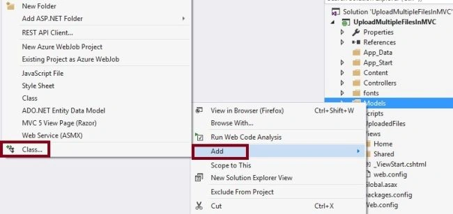 Create Model Class