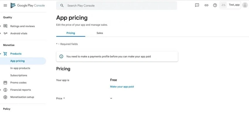 Uploading the app to Google Play