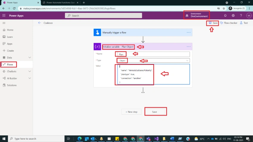 Usage of Coalesce Function in Power Automate