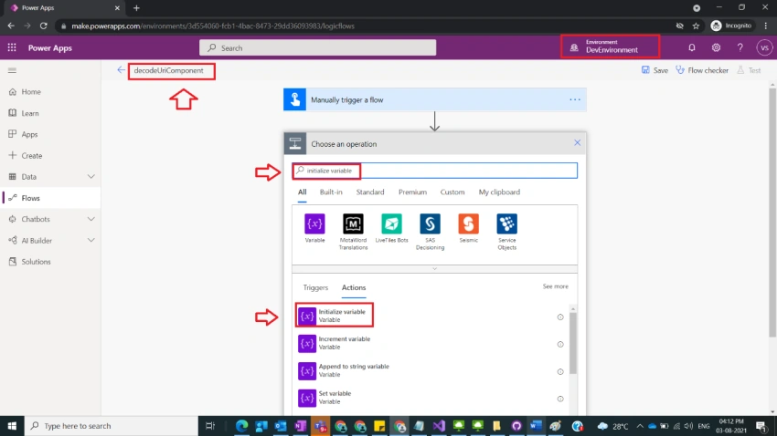 Usage of Decode URI in Power Automate