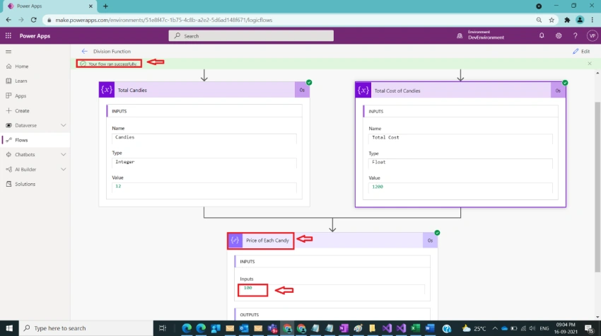 Usage of Div Function in Power Automate