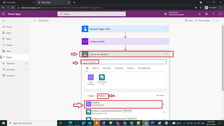 Usage of Encode Uri in Power Automate