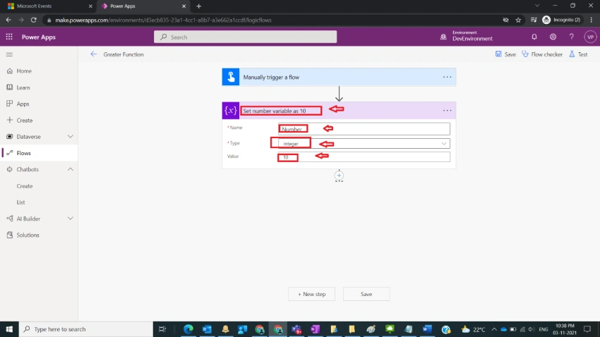 Usage of Greater Function in Power Automate