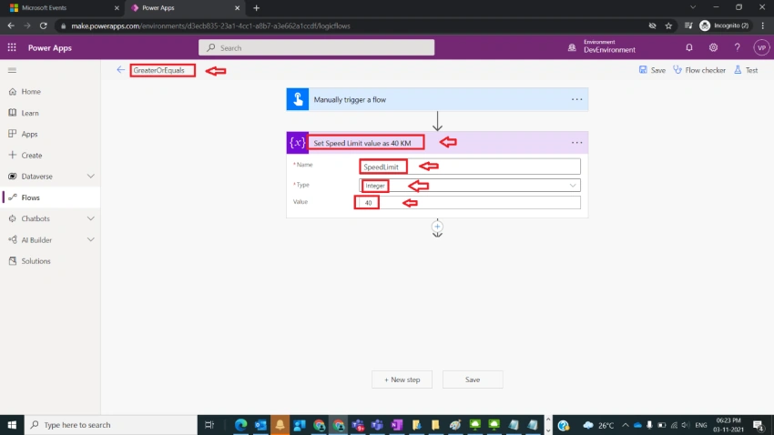 Usage Of GreaterOrEqual Function In Power Automate