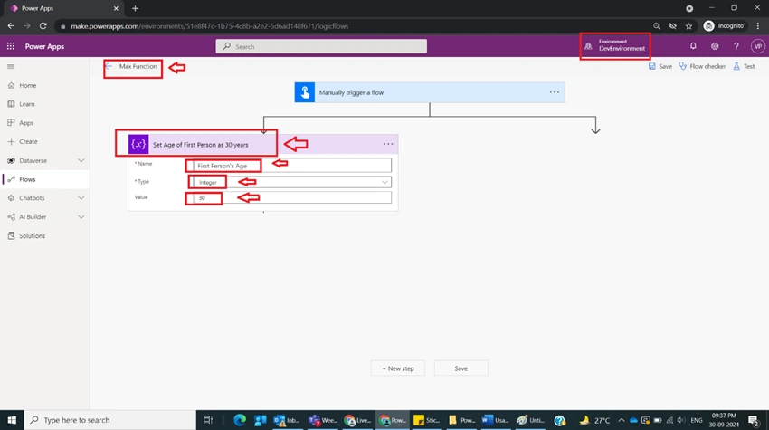 Usage of Max Function in Power Automate