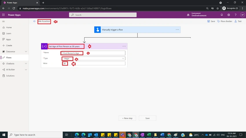 Usage of Min Function in Power Automate