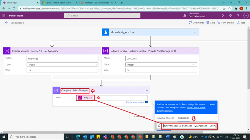 Usage Of Min Function In Power Automate