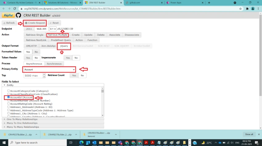 Use CRM REST Builder in Dynamics CRM