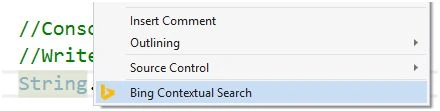 Bing contextual search