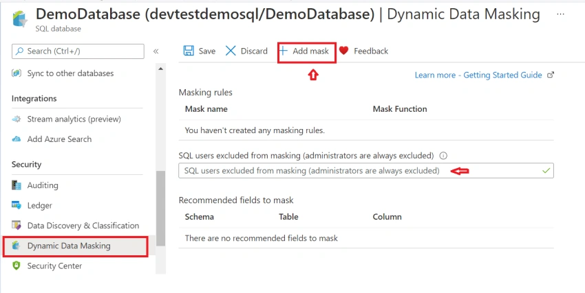 Use Dynamic Data Masking to Protect Sensitive Data in Azure SQL Database