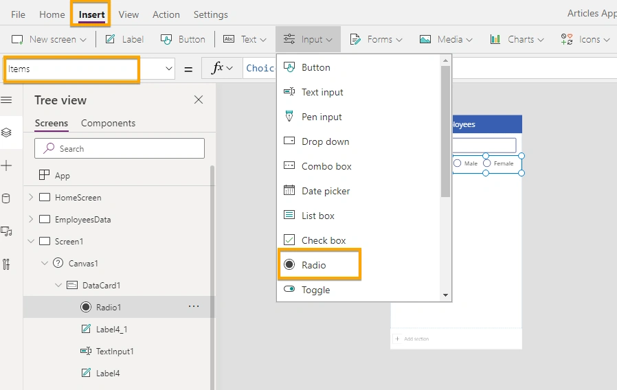 Patch Function In PowerApps