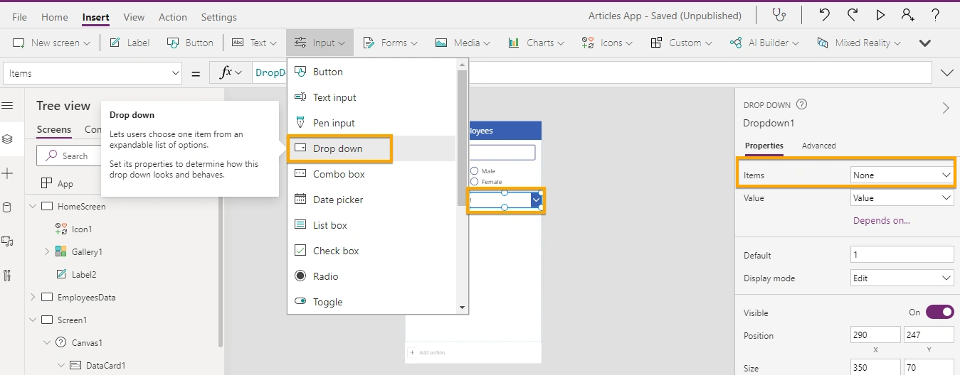 Patch Function In PowerApps