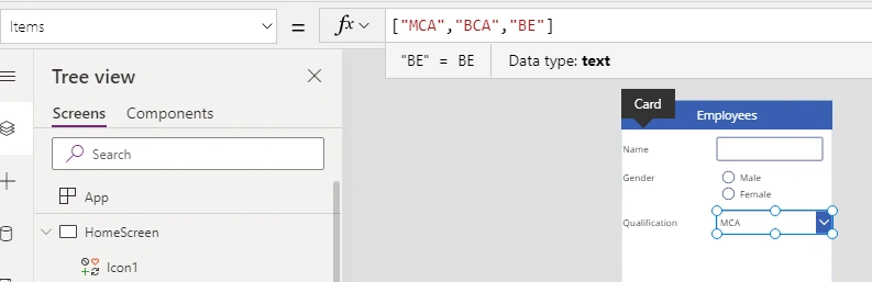 Patch Function In PowerApps