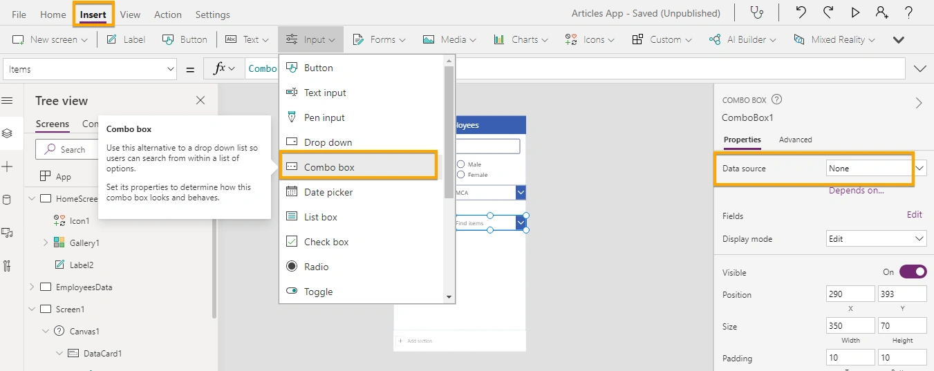 Patch Function In PowerApps