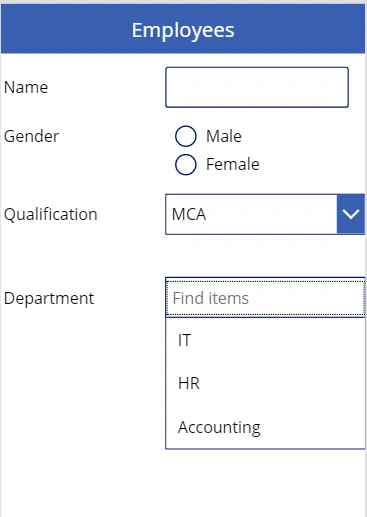 Patch Function In PowerApps