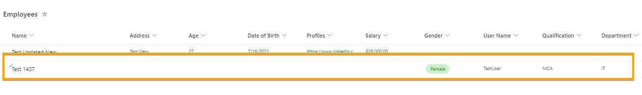 Patch Function In PowerApps