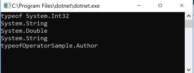 CSharp typeof 