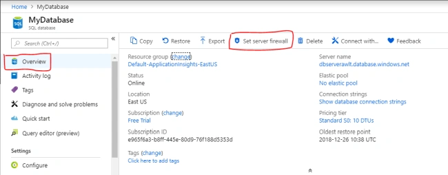 Use SQL Server Management Studio To Connect Azure SQL Database