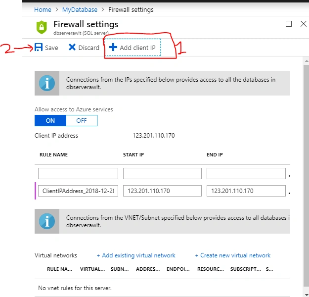 Use SQL Server Management Studio To Connect Azure SQL Database
